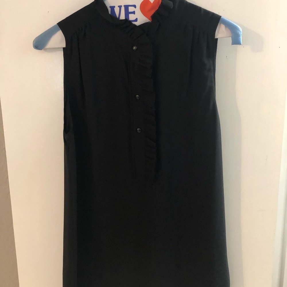 J. Crew black sleeveless blouse